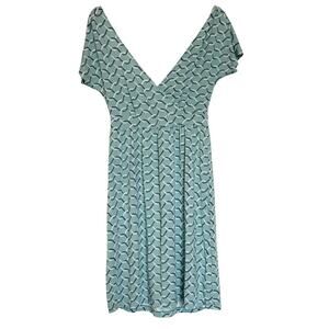 Seraphine Womens Maternity Dress Size 6 Green Travel Comfort Stretch